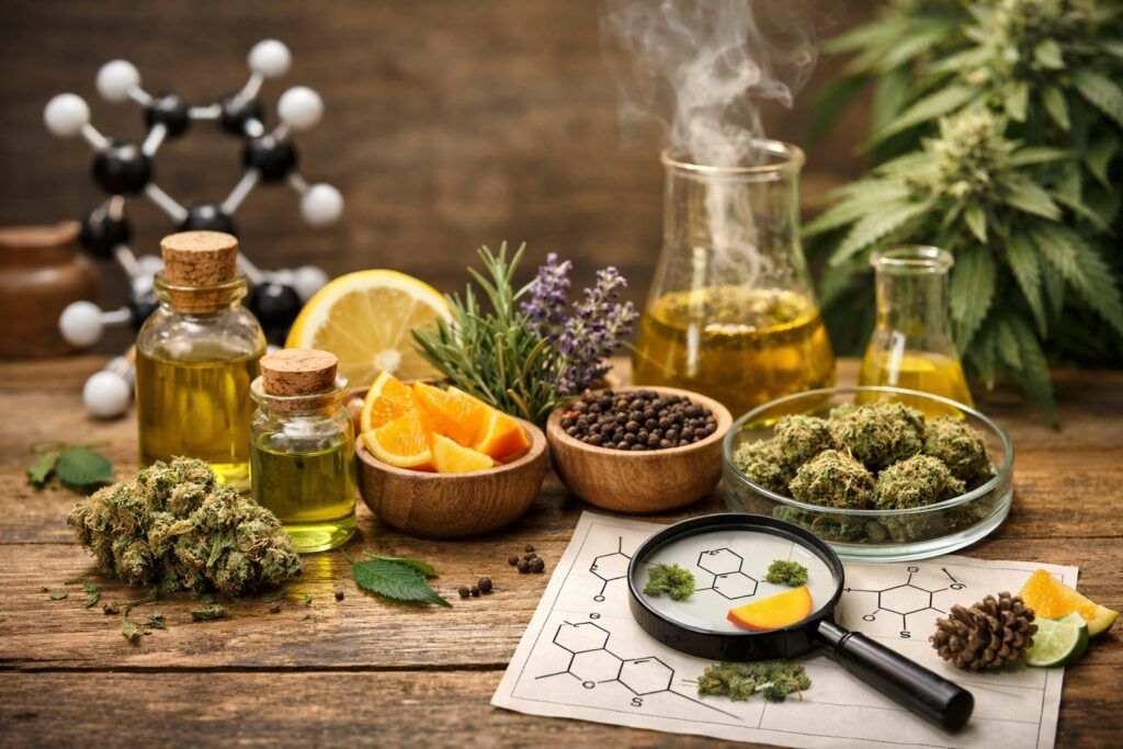 Terpeny w odmianach marihuany